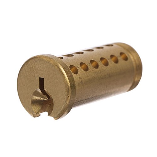 BRAVA Urban Spare Part Barrel for Single and Double Cylinder Deadbolt Construction Key Drilled Polished Brass - BRUDBOLTPLUGCKPB