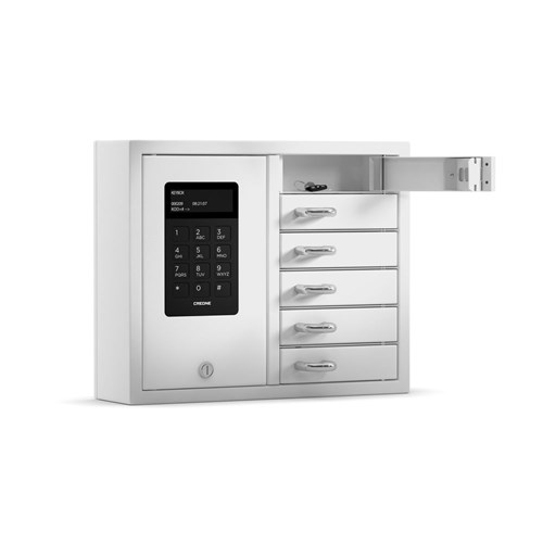 Creone KeyBox System 9006S With Backup Battery, 6 Door Unit, Audit Trail - 1413211