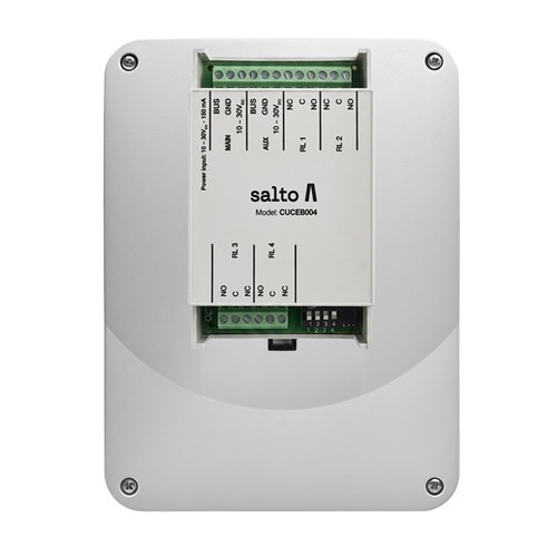 SALTO BLUEnet Expander with 4 Relay Outputs, Grey Housing and Australian Power Supply - CUCEB004GAU