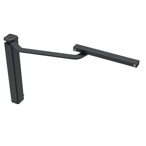 D&D Slimline Vertical Hydraulic Gate Closer Left Hand with Damper and Hold Open up to 150KG Black - DC622G-L-1-9004