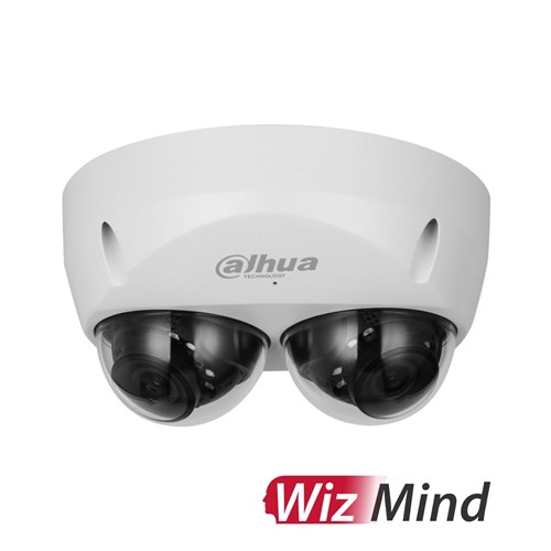 Dahua WizMind Series 2x4MP Dual-Direction Dome Network Camera with 2.8mm Fixed Lens, IP67 and IK10 - DH-IPC-HDBW5441F-AS-E2