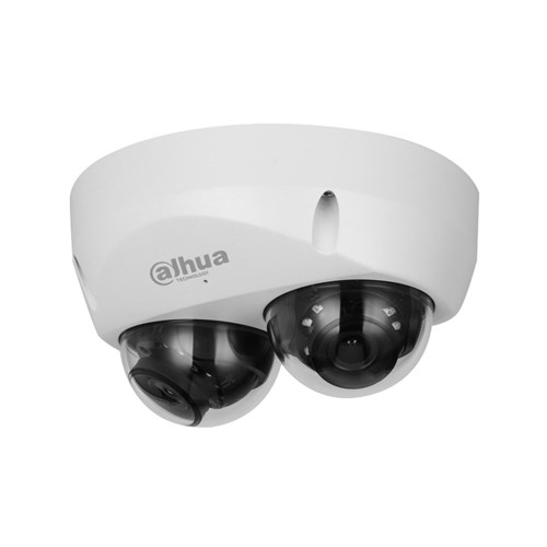 Dahua WizMind Series 2x4MP Dual-Direction Dome Network Camera with 2.8mm Fixed Lens, IP67 and IK10 - DH-IPC-HDBW5441F-AS-E2