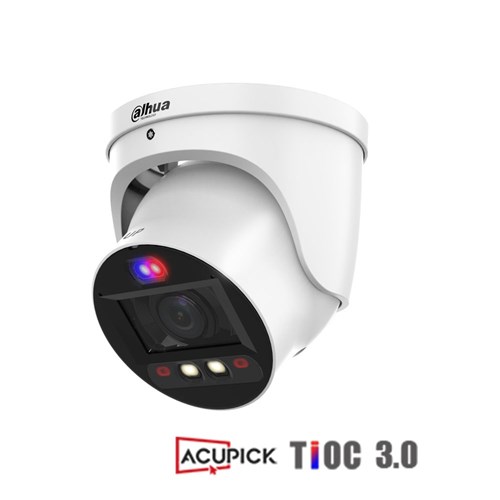 Dahua WizSense Series 8MP TiOC 3.0 Active Deterrence Eyeball Network Camera with 2.7-13.5mm Varifocal Lens and AcuPick Technology, IP67