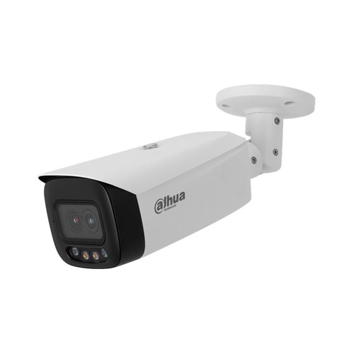 Dahua WizMind Series 4MP Bullet Network Camera with 2.8mm Fixed Dual Lens, Full-Color Technology, IP67 - DH-IPC-HFW5449T1-ASE-D2