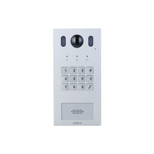 Dahua 2-Wire or IP Silver Residential Intercom Door Station with 2MP Camera, IP65 and IK08 - DHI-VTO3222E-P