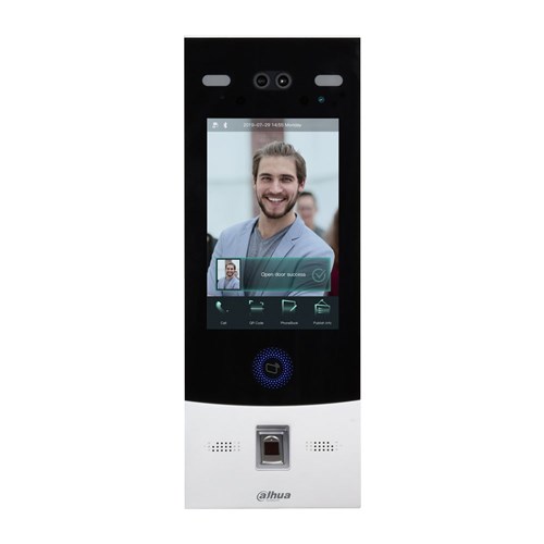 Dahua IP Video Silver/Black Apartment Intercom Door Station with 2MP Camera and Facial Recognition, IP66 and IK07 - DHI-VTO7541G