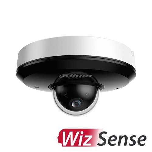 Dahua WizSense Series 4MP Mini Dome PTZ Network Camera with 4x Optical Zoom, Starlight Technology, IP66 and IK08 - DH-SD1A404DB-GNY