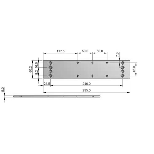 DORMAKABA MOUNT PLATE 1026DP suit 1026