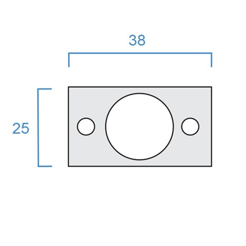 DORMA KEEPER PLATE STD 2902 suit FLUSH BOLT SSS