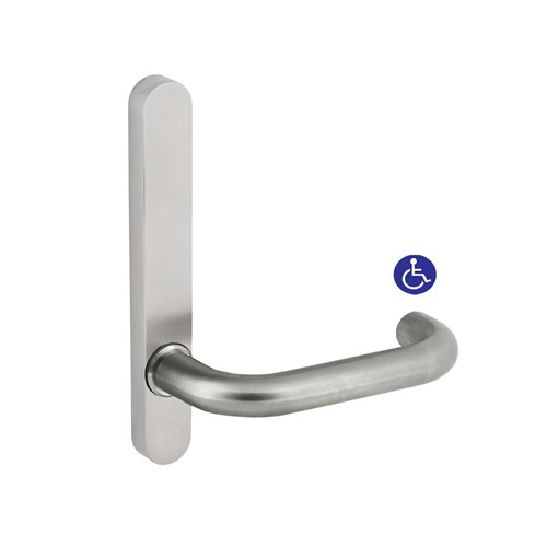 dormakaba Furniture Narrow Round End Plate Concealed Fix with 70 Lever SSS - 6505/70SSS 9400000016600