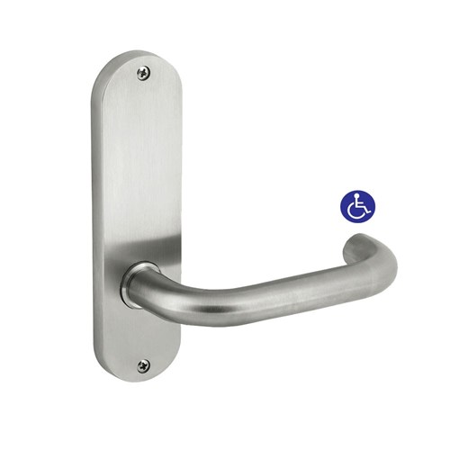 dormakaba Furniture Round End Plate Visible Fix with 70 Lever SSS - 6706/70SSS 9400000016617