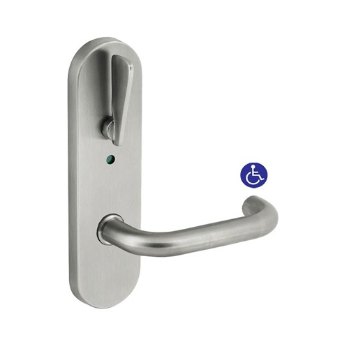 dormakaba Furniture Round End Plate Concealed Fix with Indicating Disabled Turn & 70 Lever SSS - 6748/70SSS 9400000016620
