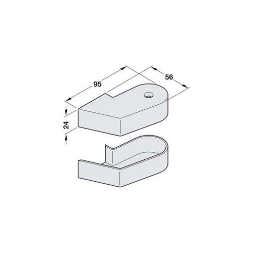 dormakaba Cover Caps to Suit 7411K-56 Set Of 2