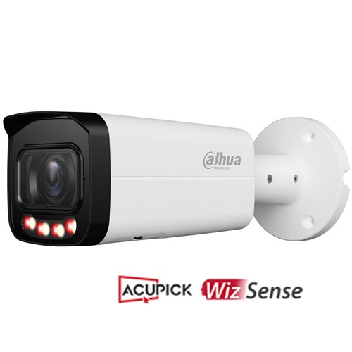 Dahua WizSense Series 8MP Bullet Network Camera with 2.7-13.5mm Varifocal Lens, AcuPick Technology and White Light LED, IP67 - DH-IPC-HFW3867T-ZAS-IL-ANZ