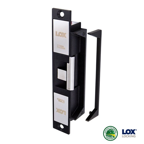 LOX ES90M High Security Preload Electric Strike with 25KG Preload 10-30VDC Monitored 4 Hour Fire Rated - ES90M