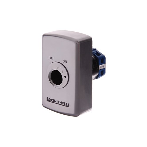 LIW KEY SWITCH AL515003 (BWN) INLINE 2-POS ON/OFF 1N/C 1N/O