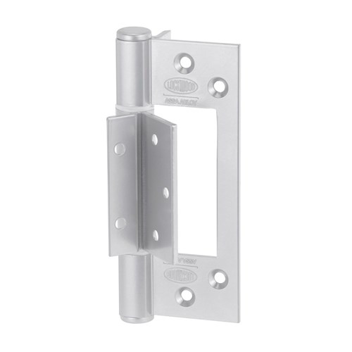 Lockwood Fast Fix Hinge Heavy Duty Wrap Around for Aluminium Doors 130x39x3mm Silver - AH130SIL