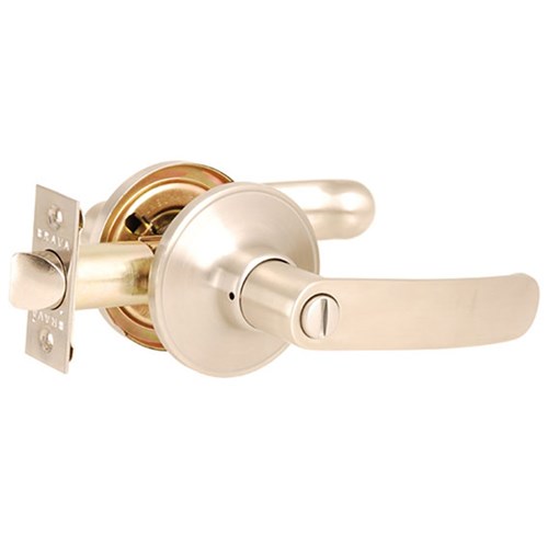 BRAVA Urban LYR Series Tiebolt Privacy Lever Set Adjustable 60/70mm Backset Satin Stainless Steel Plate - LYR601B