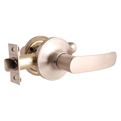 BRAVA Urban LYR Series Tiebolt Passage Lever Set Adjustable 60/70mm Backset Satin Stainless Steel Plate - LYR603B