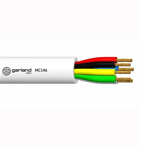 Garland Security Cable 6 Core 14/0.20mm White 250m Box - MC146WH250B