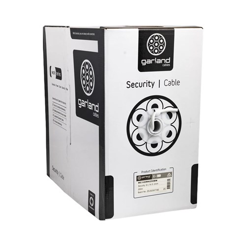Garland Security Cable 6 Core 14/0.20mm White 250m Box - MC146WH250B