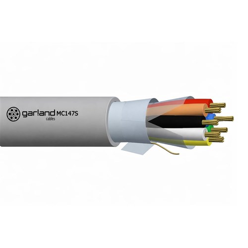 Garland Security Cable Shielded 7 Core 14/0.2mm Grey 250m Reel - MC147S250