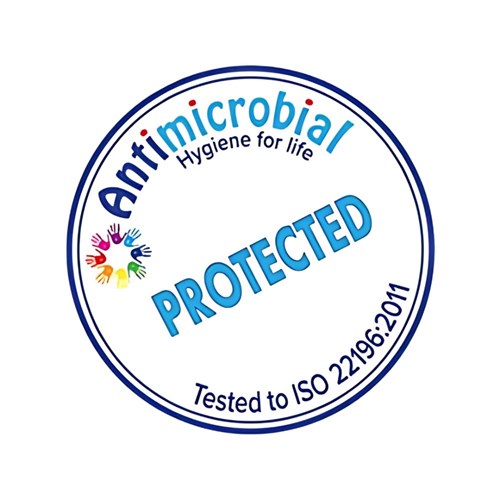 Metlam 202C Coat Hook with Bumper Concealed Screw Fix Antimicrobial Coated - 202C_HOOK_ANMB