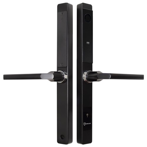 McGrath A231 Slimline Digital lock, Lever Handle, Black Finish with Euro Style 28mm Backset Mortice Lock