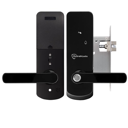 McGrath NX1 Digital Lock, Black Finish with Euro Style 60mm Backset Mortice Lock