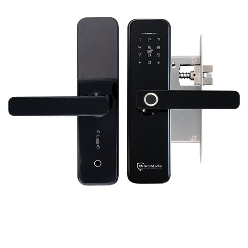 McGrath NX5 Digital Lock, Black Finish with Euro Style 60mm Backset Mortice Lock