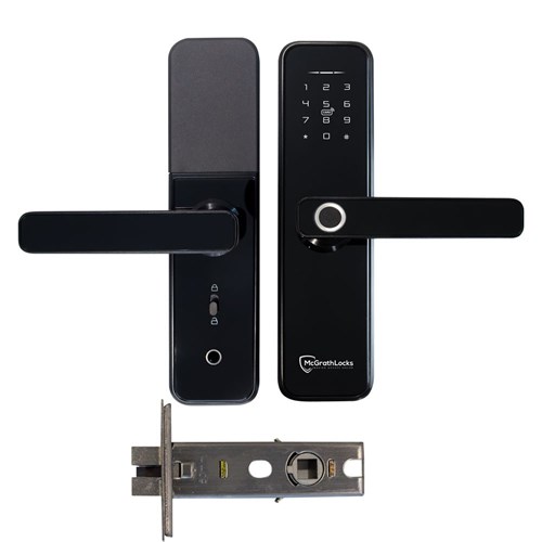 McGrath NX5 Digital Lock, Black Finish with 60mm Backset Tubular Latch