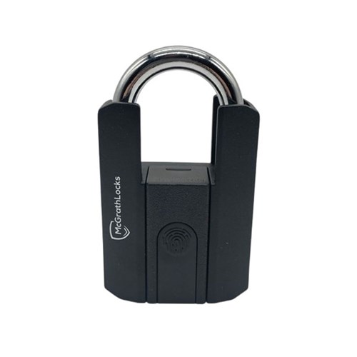 McGrath Locks Padlock With Fingerprint, BLE and Key Override, IP67 Rating