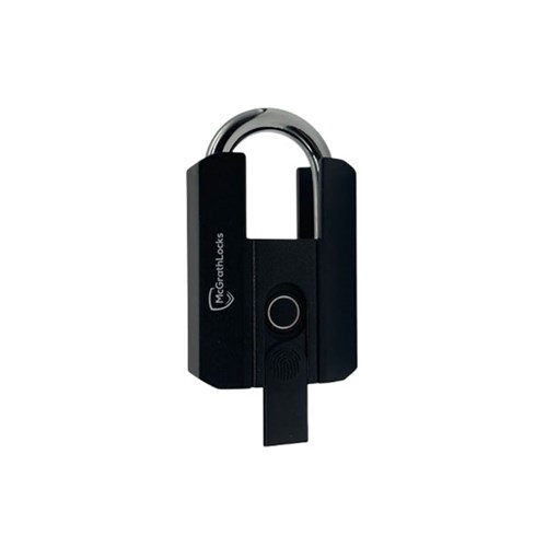 McGrath Locks Padlock With Fingerprint, BLE and Key Override, IP67 Rating