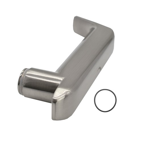 McGrath Locks DDA Compliant External Handle, With O-Ring in Satin Nickel To Suit Windsor and Albion Locks.