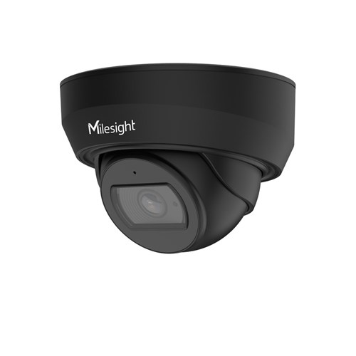 Milesight AI Mini Series 5MP Black Mini Dome Network Camera with 2.8mm Fixed Lens, NDAA Compliant, IP67 and IK10 - MS-C5375-PD/BLK