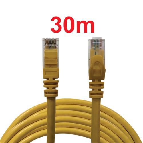 Neptune Cat6 Patch Lead, 30m, Yellow