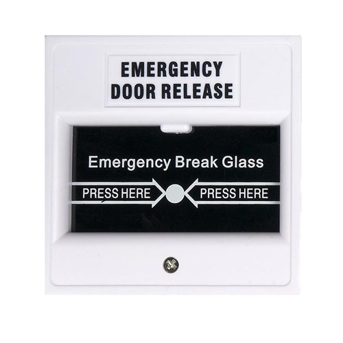 Neptune Break Glass Call Point Emergency Door Release Switch, White - DWS100W