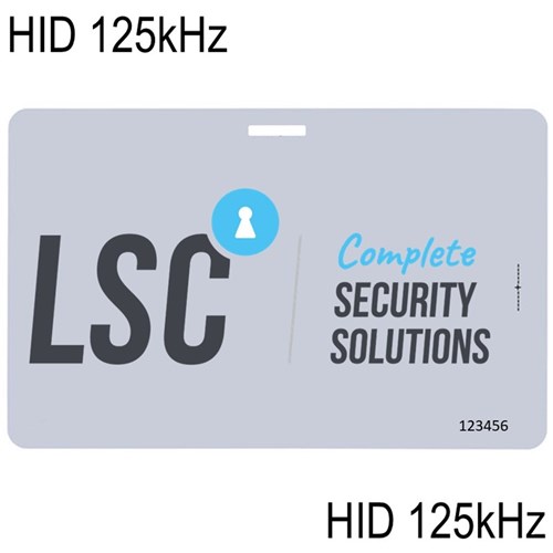 Neptune ISO Card HID 125kHz Colour Print 1 Side With Slot Punch – Long Side