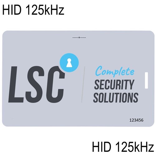 Neptune ISO Card HID 125kHz Colour Print 1 Side with slot punch - short side