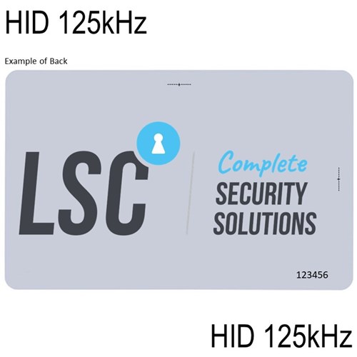 Neptune ISO Card HID 125kHz Colour Print 2 Side with slot punch guides