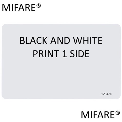 Neptune ISO Card MIFARE Classic 1K S50 Black and White Print 1 Side