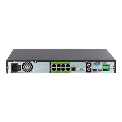 Dahua WizMind Xinghan Large-Scale AI 8 Channel NVR  with 8 PoE Ports, 2 HDD Bay , 1U - NVR5208-8P-AI/ANZ-PRO