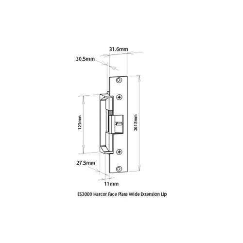 PADDE ES3200-1 E/STRIKE 12VDC FAIL SAFE MONITORED