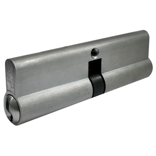 PROTECTOR Euro Double Cylinder with Fixed Cam LW5 Profile KD Satin Chrome 100mm - PCD100-6P-KD-SC