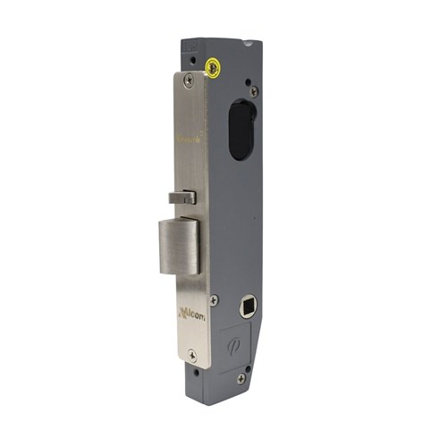 Parasol Narrow Mortice Lock, 33mm Backset with 33 Degree Hub Rotation and 8mm Spindle, Satin Stainless Steel Finish