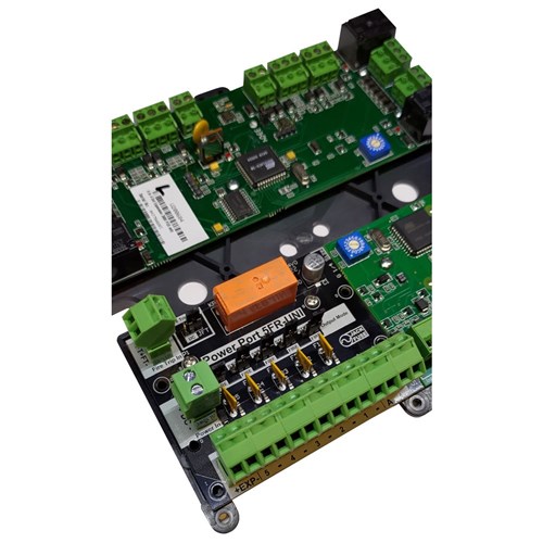 Jack Fuse Power Port 5 Way Power Distribution Module with Fire Trip, Self Healing Fuses - PP5FR-UNI