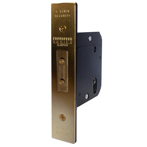 PROTECTOR 701 Series 5 Lever Mortice Deadbolt Backset 45mm Satin Brass - 791-2.5-SBF