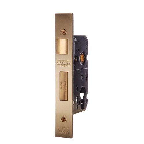 PROTECTOR 748 Series Euro Cylinder Mortice Sash Lock Pitch 48mm Backset 45mm Satin Brass - 735-2.5-SBF