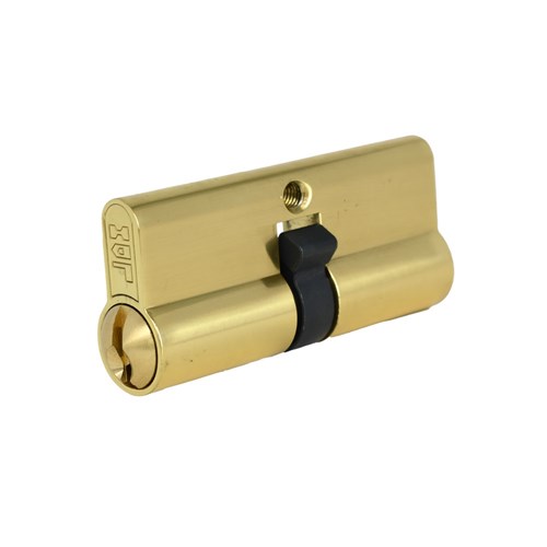 PROTECTOR Euro Double Cylinder with Fixed Cam LW4 Profile KD Polished Brass 70mm - PCD705P-KD-PB