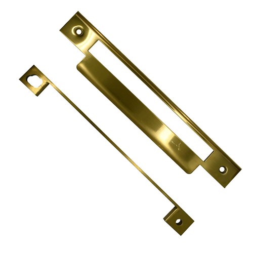 PROTECTOR Universal Rebate Kit suits 485 & 785 85mm pitch mortice locks Satin Brass - PRMM011SB